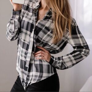 11thstreet | North Fork Plaid Blouse